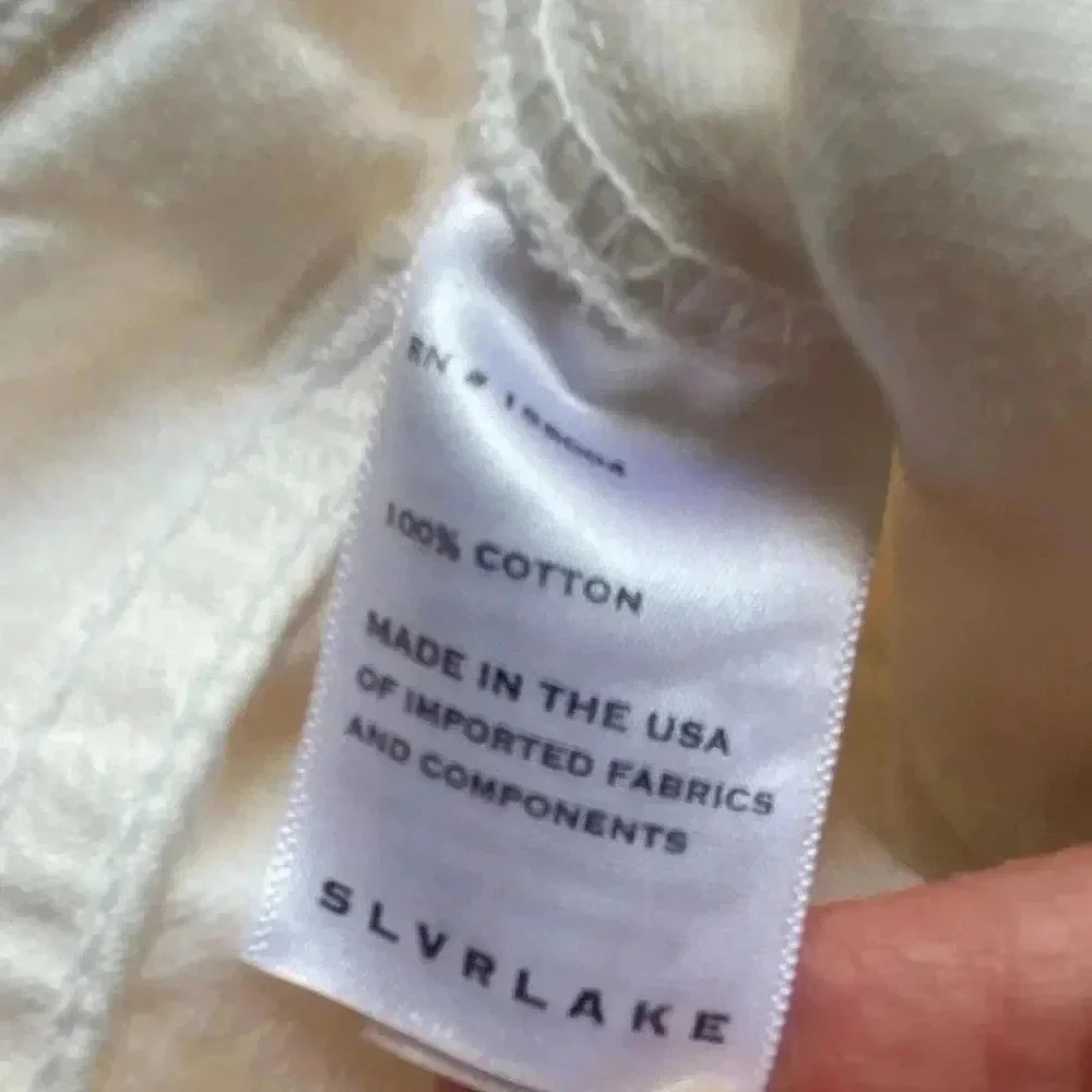 SLVRLAKE London Straight Jeans White Destroyed size 26 - Picture 9 of 12